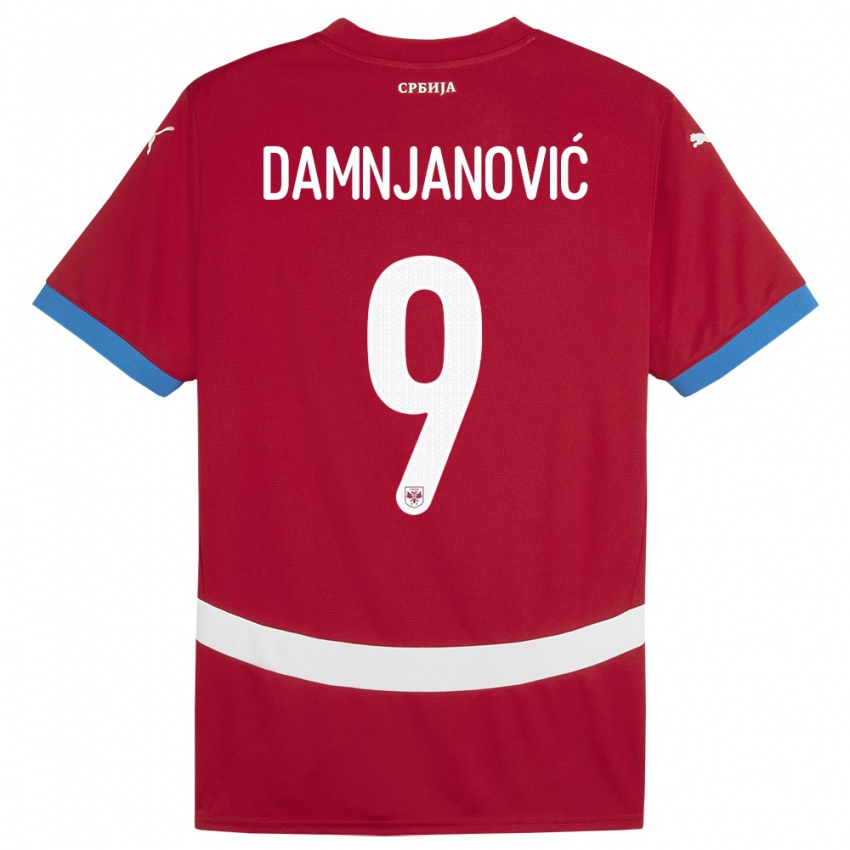 Kinder Serbien Jovana Damnjanovic #9 Rot Heimtrikot Trikot 24-26 T-Shirt Schweiz