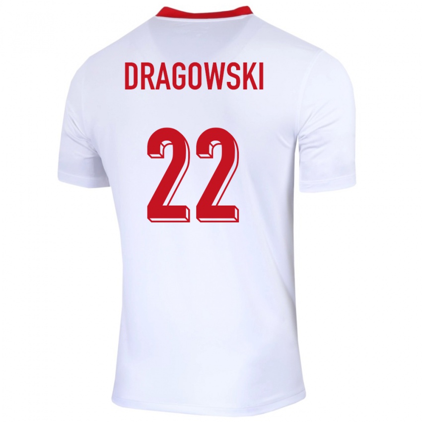 Kinder Polen Bartlomiej Dragowski #22 Weiß Heimtrikot Trikot 24-26 T-Shirt Schweiz