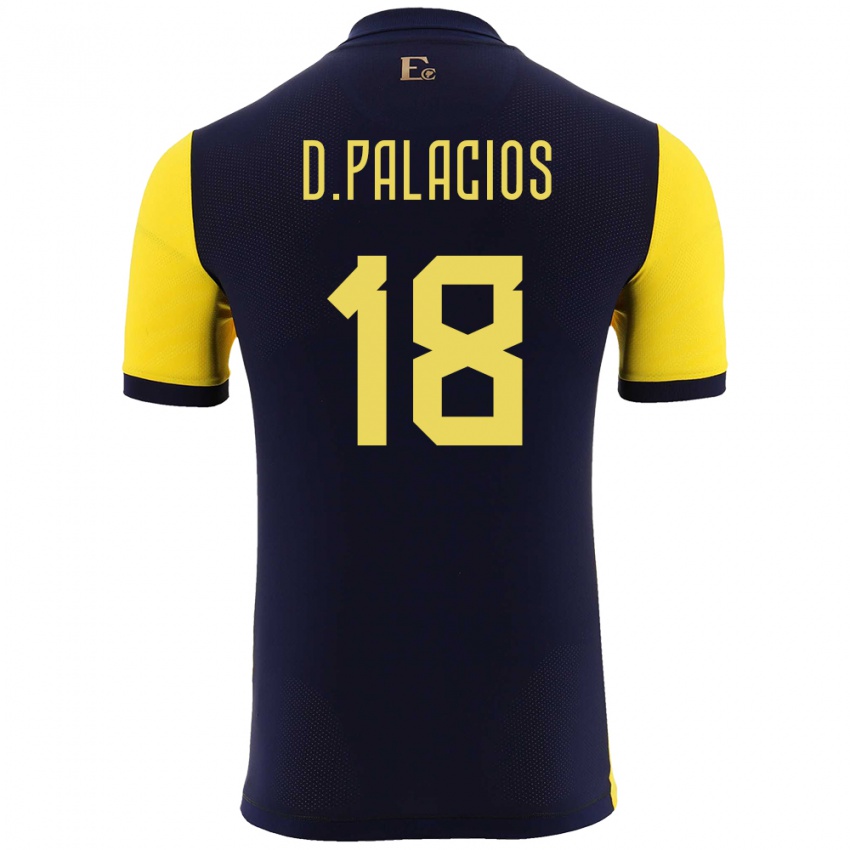 Kinder Ecuador Diego Palacios #18 Gelb Heimtrikot Trikot 24-26 T-Shirt Schweiz