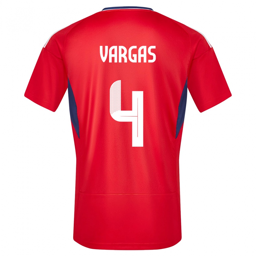 Kinder Costa Rica Juan Pablo Vargas #4 Rot Heimtrikot Trikot 24-26 T-Shirt Schweiz