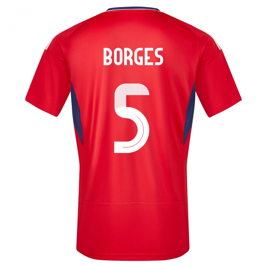 Kinder Costa Rica Celso Borges #5 Rot Heimtrikot Trikot 24-26 T-Shirt Schweiz