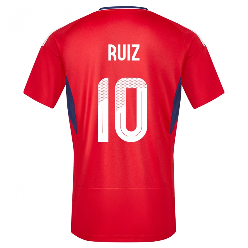 Kinder Costa Rica Bryan Ruiz #10 Rot Heimtrikot Trikot 24-26 T-Shirt Schweiz