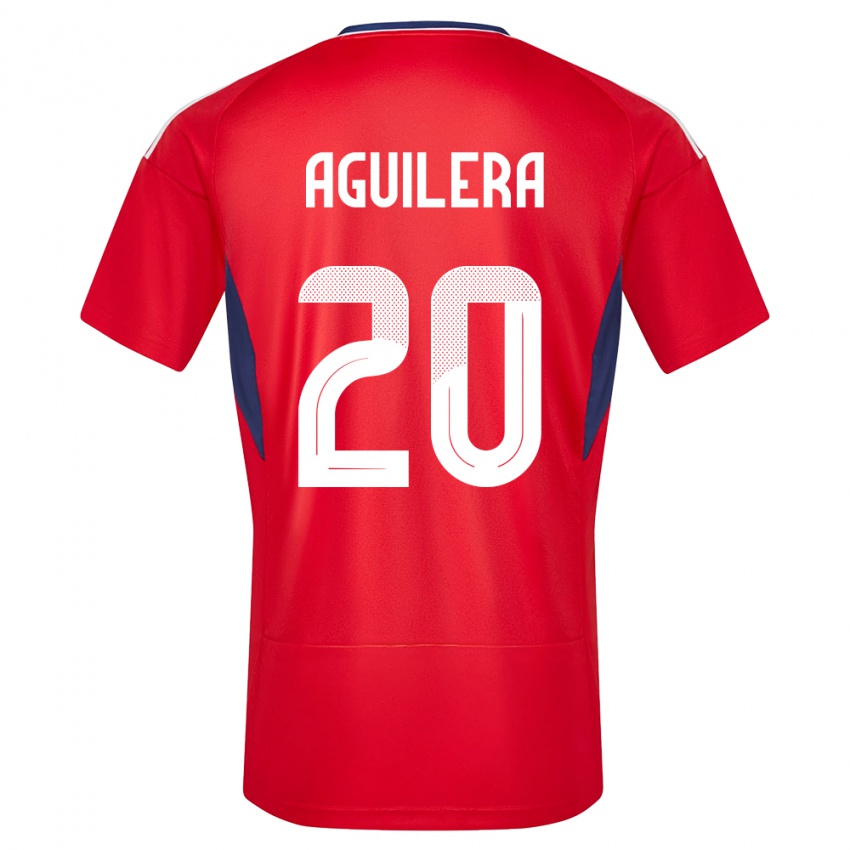 Kinder Costa Rica Brandon Aguilera #20 Rot Heimtrikot Trikot 24-26 T-Shirt Schweiz