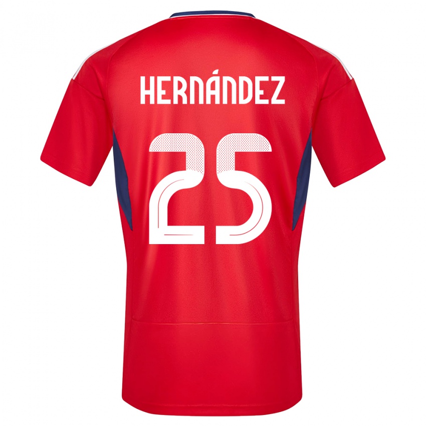 Kinder Costa Rica Anthony Hernandez #25 Rot Heimtrikot Trikot 24-26 T-Shirt Schweiz