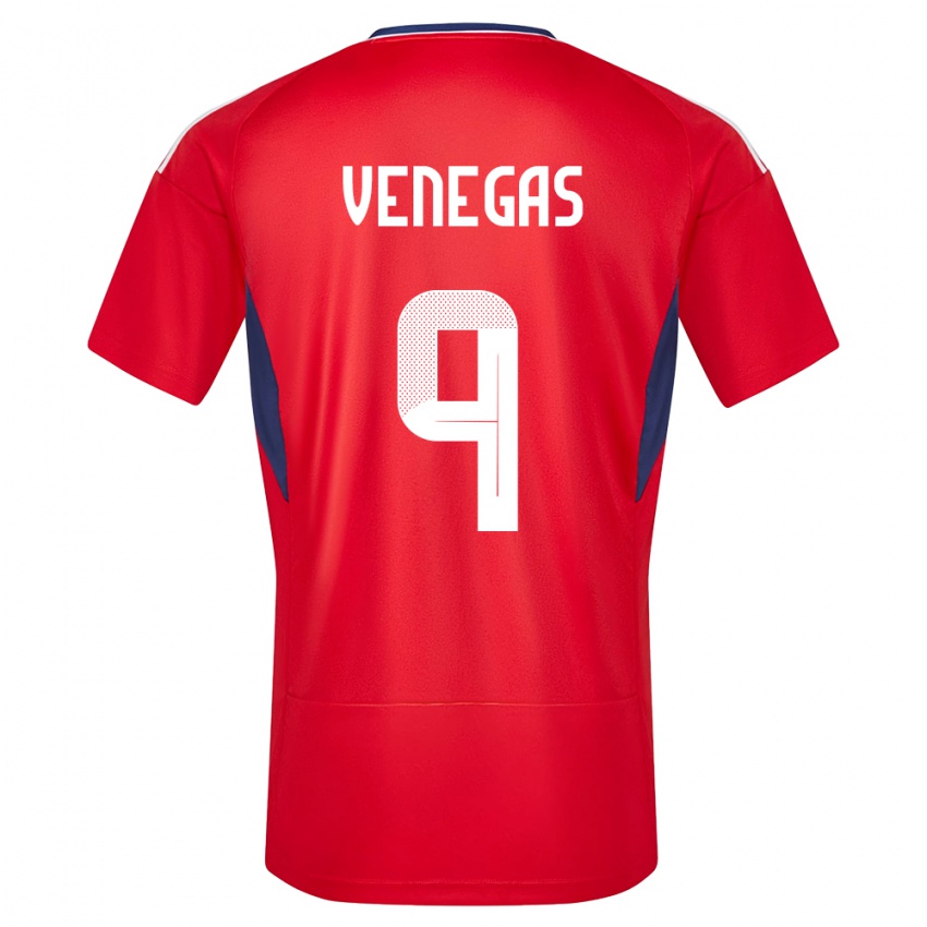 Kinder Costa Rica Carolina Venegas #9 Rot Heimtrikot Trikot 24-26 T-Shirt Schweiz