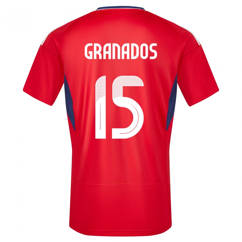 Kinder Costa Rica Cristin Granados #15 Rot Heimtrikot Trikot 24-26 T-Shirt Schweiz