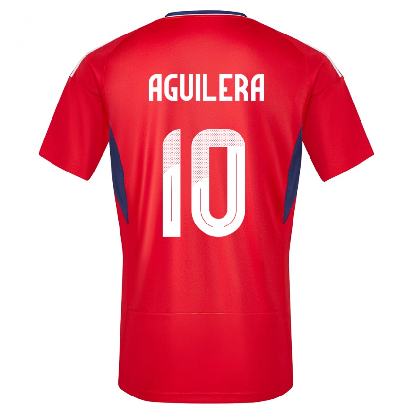 Kinder Costa Rica Brandon Aguilera #10 Rot Heimtrikot Trikot 24-26 T-Shirt Schweiz