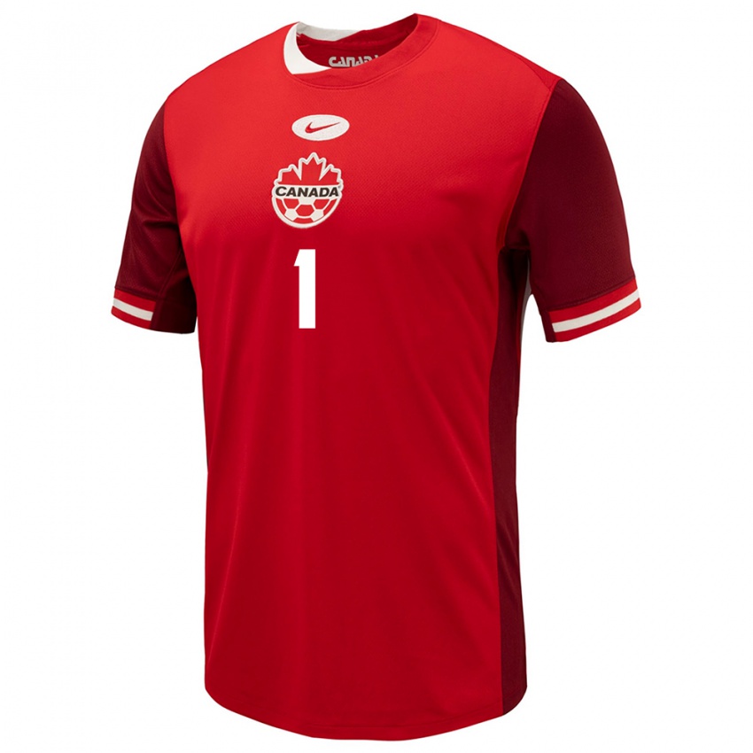 Enfant Maillot Canada Ben Alexander #1 Rouge Tenues Domicile 24-26 T-Shirt Suisse
