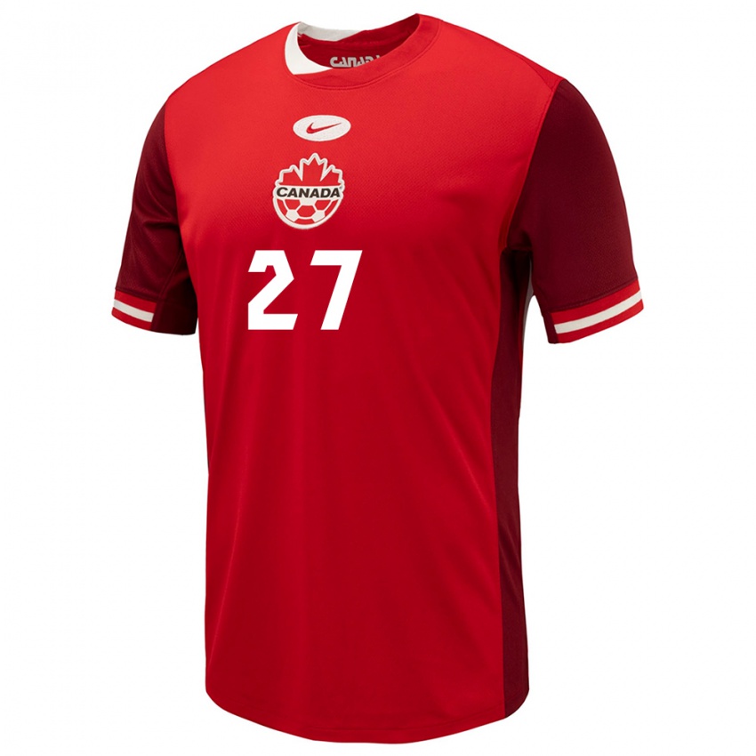 Enfant Maillot Canada Sura Yekka #27 Rouge Tenues Domicile 24-26 T-Shirt Suisse