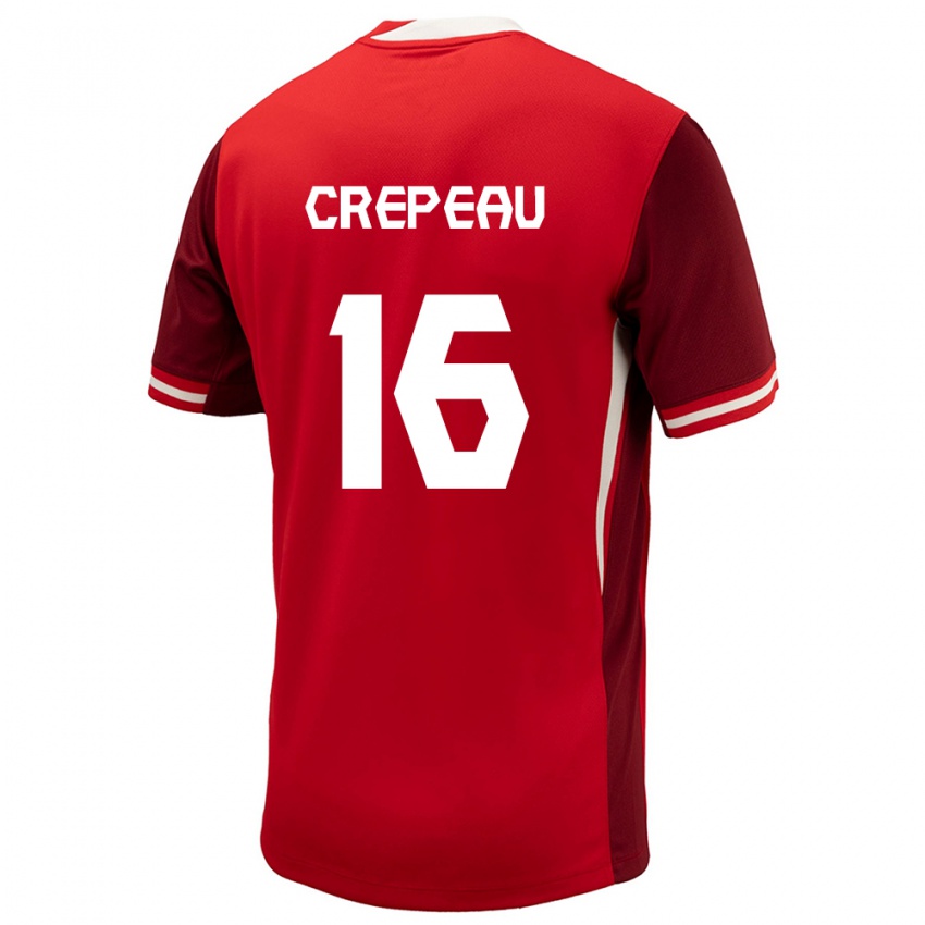 Kinder Kanada Maxime Crepeau #16 Rot Heimtrikot Trikot 24-26 T-Shirt Schweiz