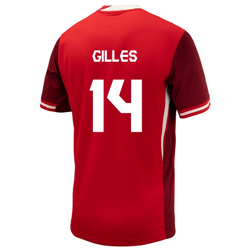 Kinder Kanada Vanessa Gilles #14 Rot Heimtrikot Trikot 24-26 T-Shirt Schweiz