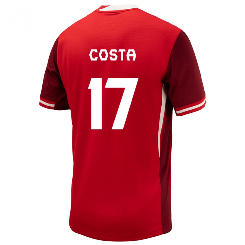 Kinder Kanada Jesse Costa #17 Rot Heimtrikot Trikot 24-26 T-Shirt Schweiz