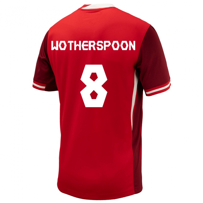 Kinder Kanada David Wotherspoon #8 Rot Heimtrikot Trikot 24-26 T-Shirt Schweiz