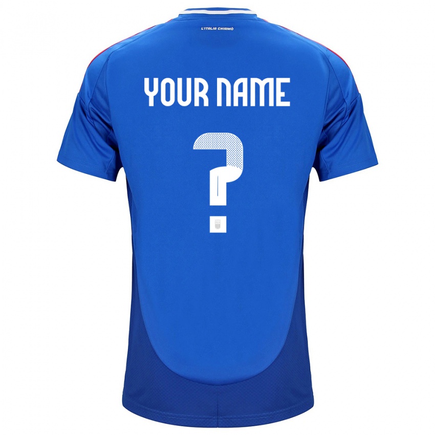 Kinder Italien Ihren Namen #0 Blau Heimtrikot Trikot 24-26 T-Shirt Schweiz