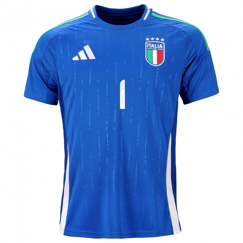 Kinder Italien Laura Giuliani #1 Blau Heimtrikot Trikot 24-26 T-Shirt Schweiz