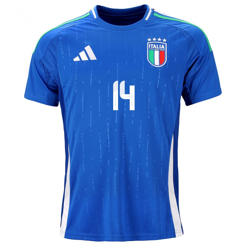 Kinder Italien Chiara Beccari #14 Blau Heimtrikot Trikot 24-26 T-Shirt Schweiz