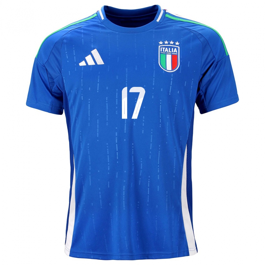 Kinder Italien Lisa Boattin #17 Blau Heimtrikot Trikot 24-26 T-Shirt Schweiz