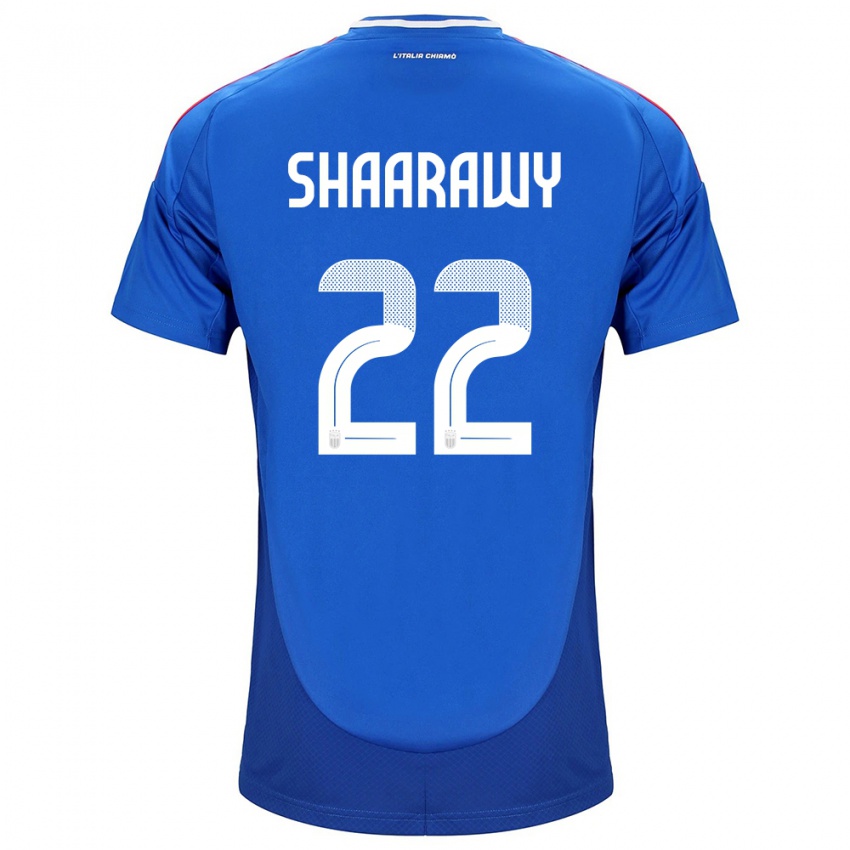 Kinder Italien Stephan El Shaarawy #22 Blau Heimtrikot Trikot 24-26 T-Shirt Schweiz