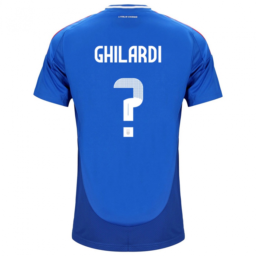 Kinder Italien Daniele Ghilardi #0 Blau Heimtrikot Trikot 24-26 T-Shirt Schweiz