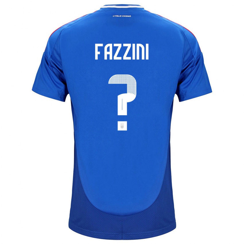 Kinder Italien Jacopo Fazzini #0 Blau Heimtrikot Trikot 24-26 T-Shirt Schweiz