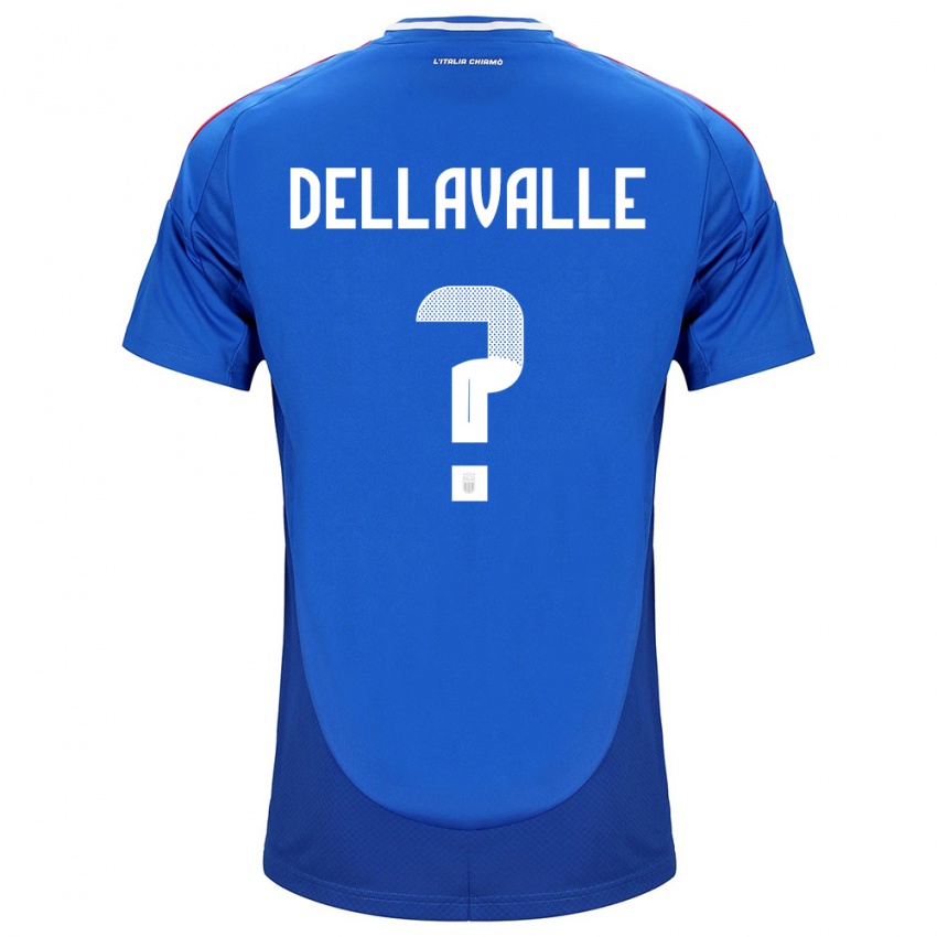 Kinder Italien Alessandro Dellavalle #0 Blau Heimtrikot Trikot 24-26 T-Shirt Schweiz