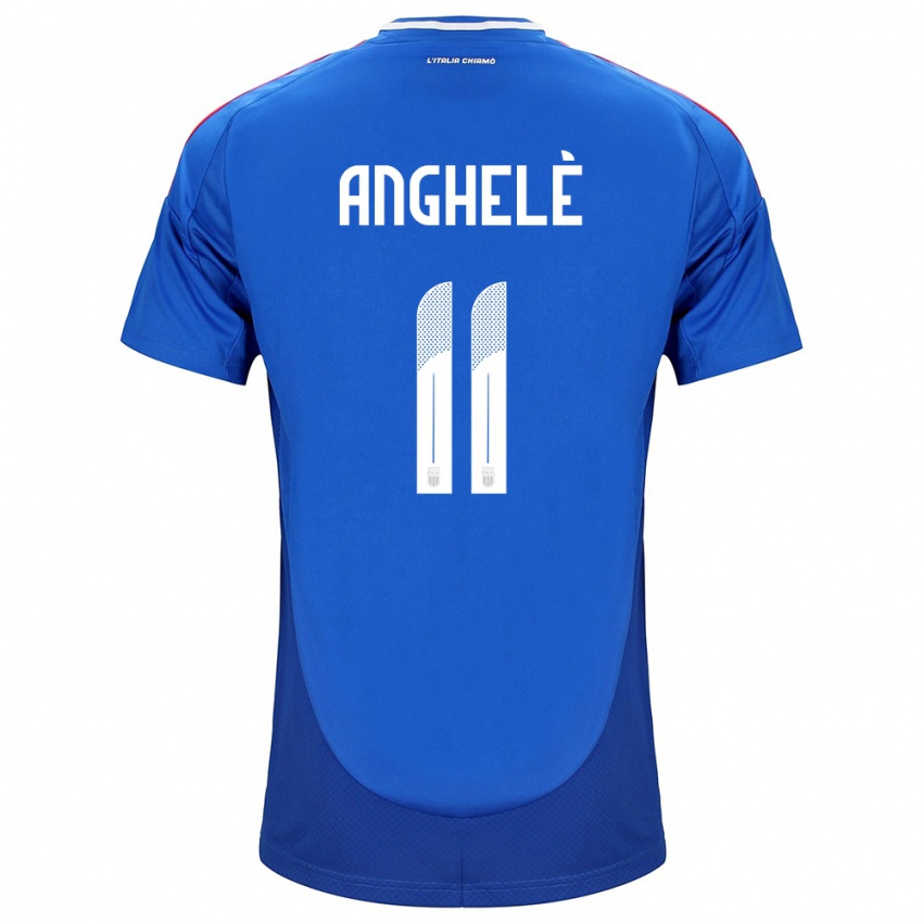 Kinder Italien Lorenzo Anghelè #11 Blau Heimtrikot Trikot 24-26 T-Shirt Schweiz