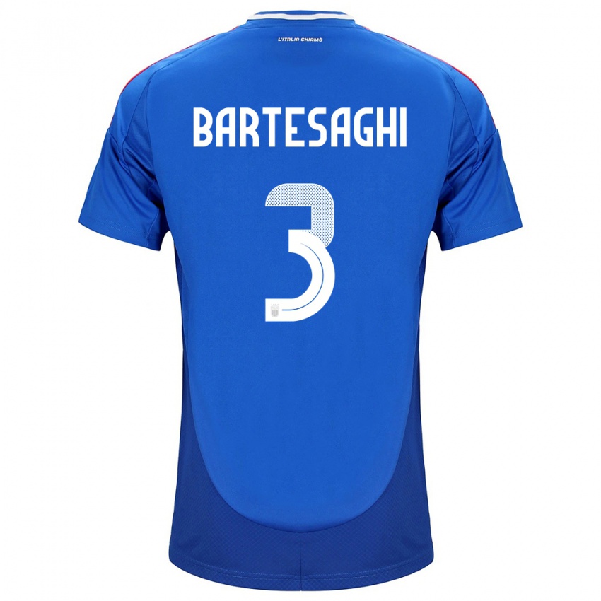 Kinder Italien Davide Bartesaghi #3 Blau Heimtrikot Trikot 24-26 T-Shirt Schweiz