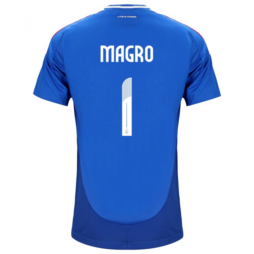 Kinder Italien Federico Magro #1 Blau Heimtrikot Trikot 24-26 T-Shirt Schweiz