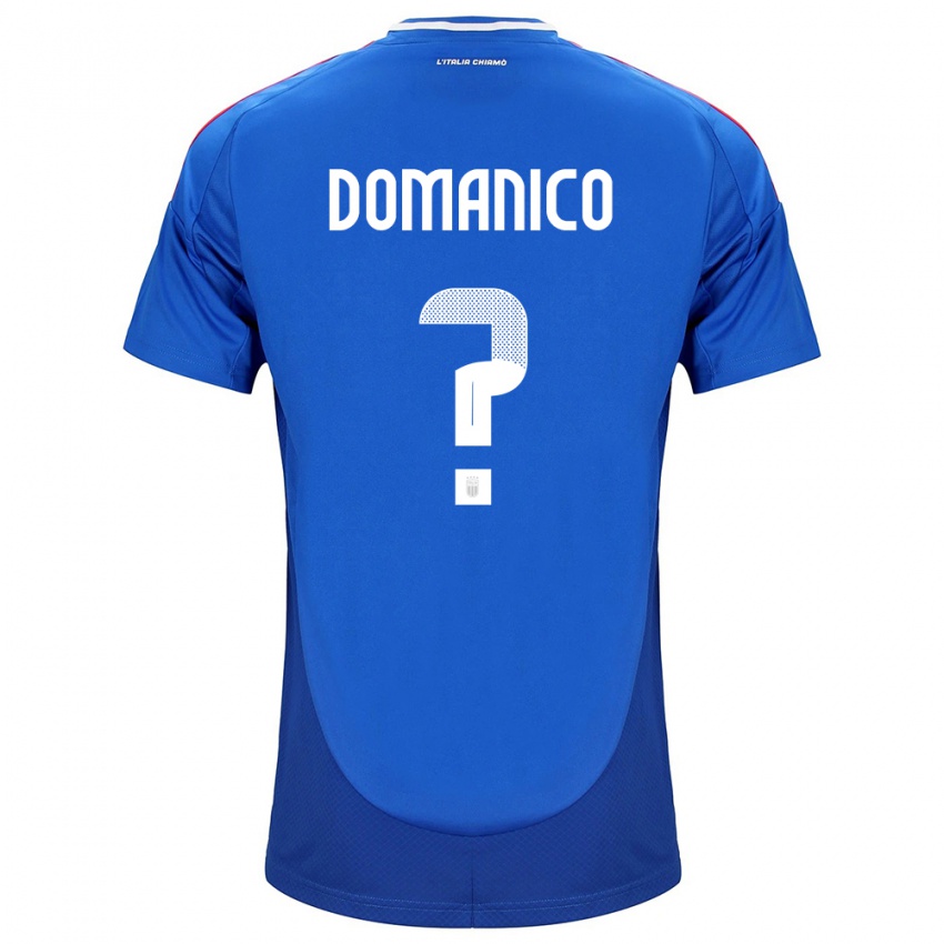 Kinder Italien Saverio Domanico #0 Blau Heimtrikot Trikot 24-26 T-Shirt Schweiz