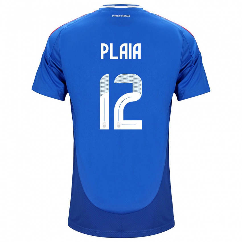 Kinder Italien Francesco Plaia #12 Blau Heimtrikot Trikot 24-26 T-Shirt Schweiz