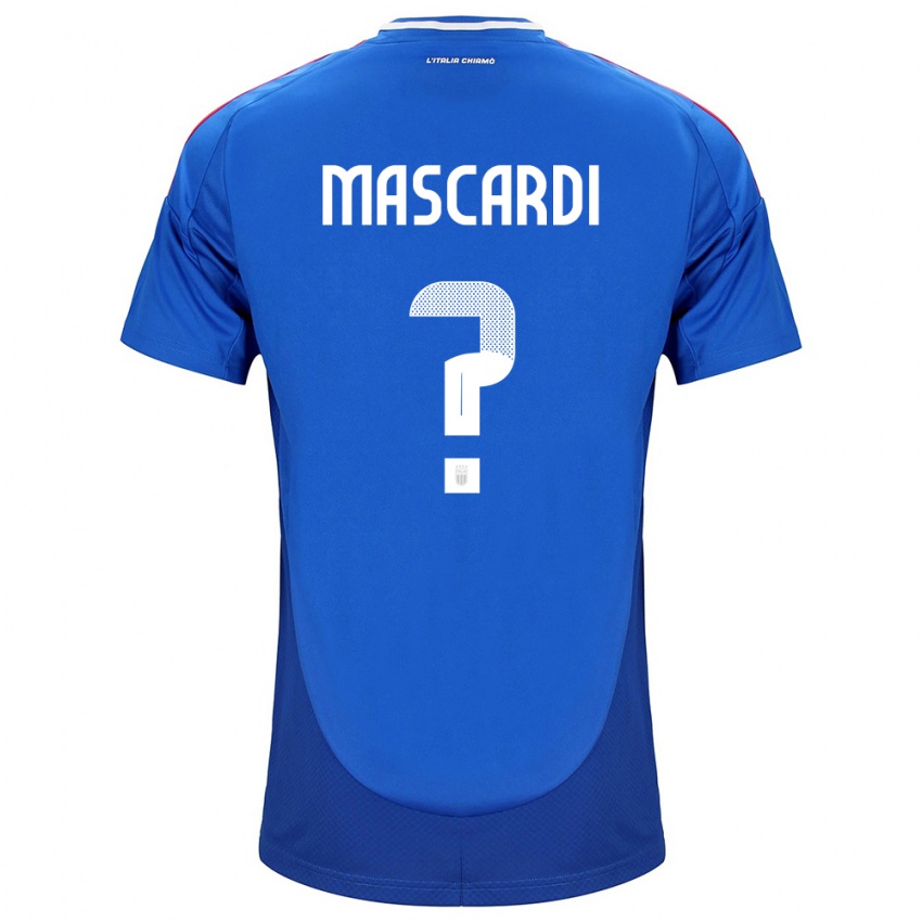 Kinder Italien Diego Mascardi #0 Blau Heimtrikot Trikot 24-26 T-Shirt Schweiz