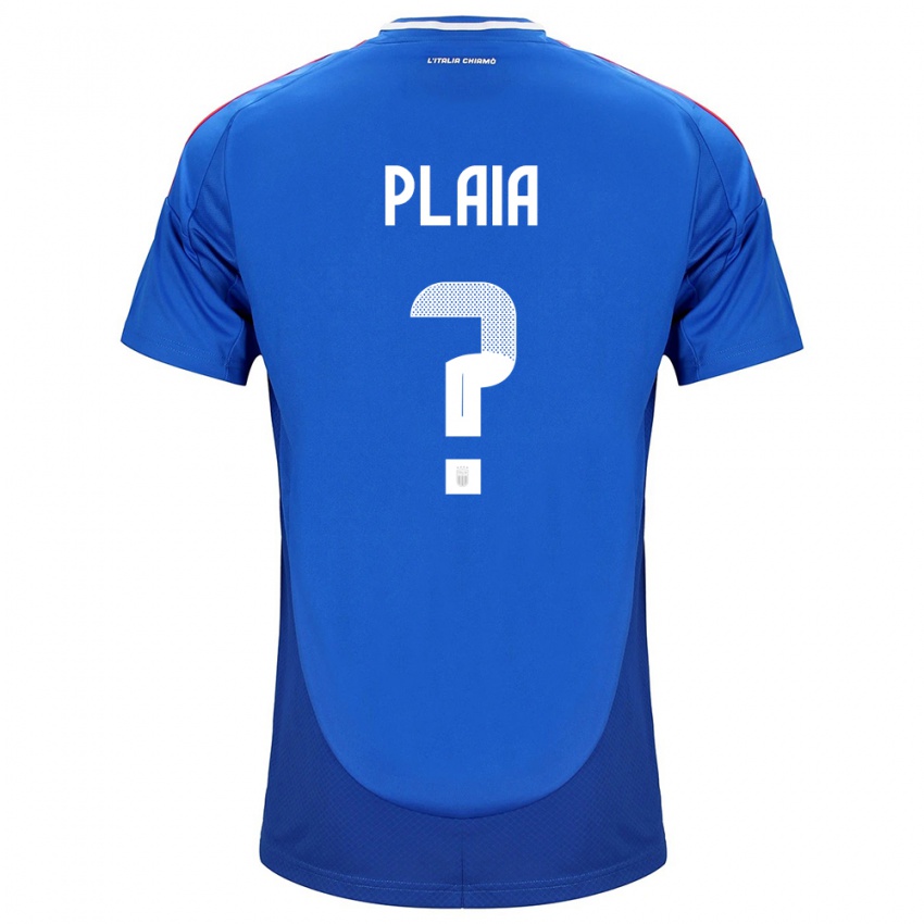 Kinder Italien Matteo Plaia #0 Blau Heimtrikot Trikot 24-26 T-Shirt Schweiz