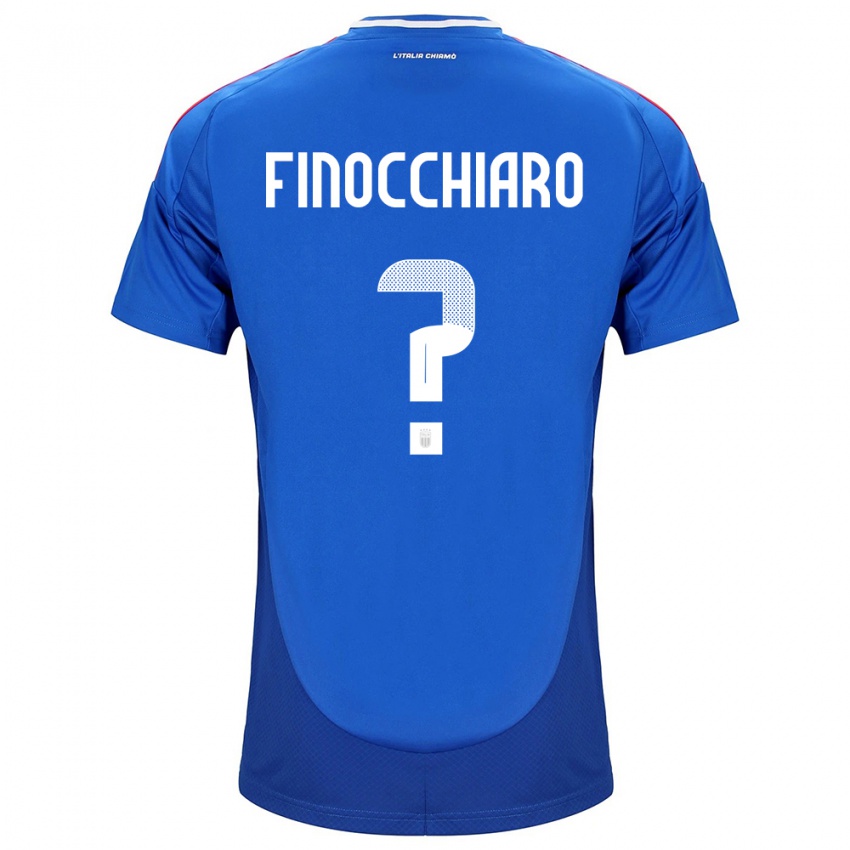 Kinder Italien Gabriele Finocchiaro #0 Blau Heimtrikot Trikot 24-26 T-Shirt Schweiz