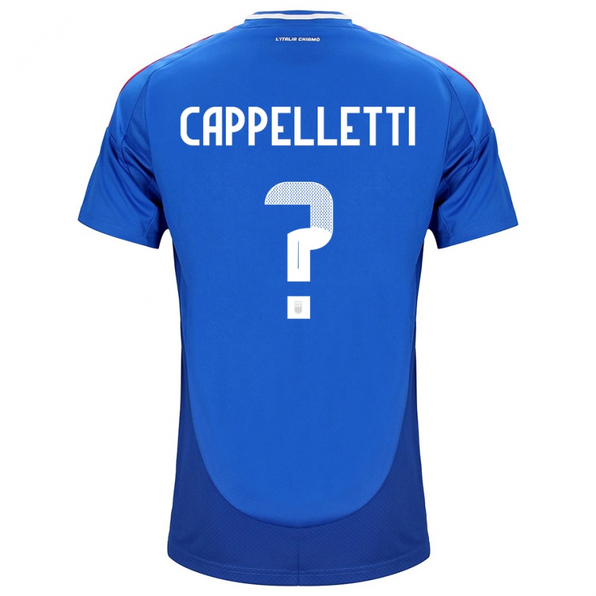 Kinder Italien Mattia Cappelletti #0 Blau Heimtrikot Trikot 24-26 T-Shirt Schweiz