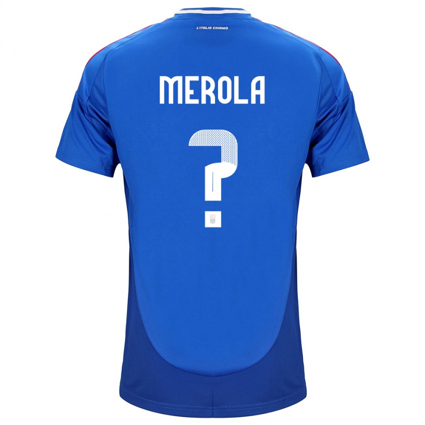 Kinder Italien Antonio Stefano Merola #0 Blau Heimtrikot Trikot 24-26 T-Shirt Schweiz