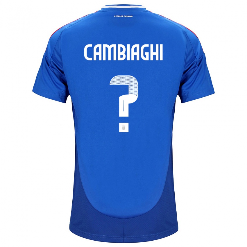 Kinder Italien Michela Cambiaghi #0 Blau Heimtrikot Trikot 24-26 T-Shirt Schweiz