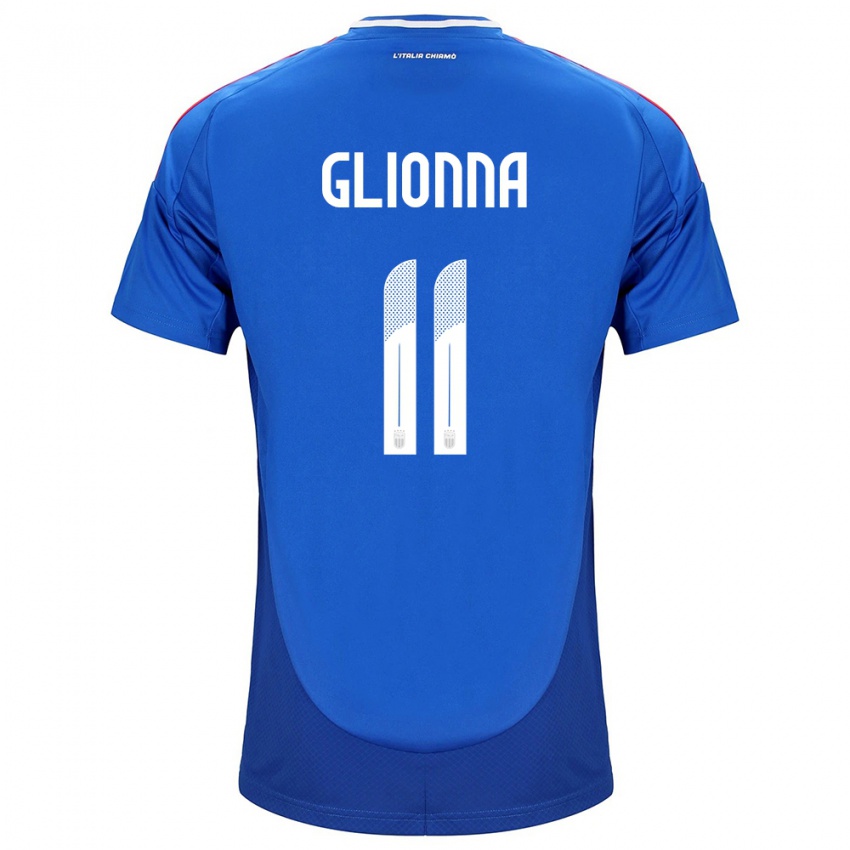 Kinder Italien Benedetta Glionna #11 Blau Heimtrikot Trikot 24-26 T-Shirt Schweiz