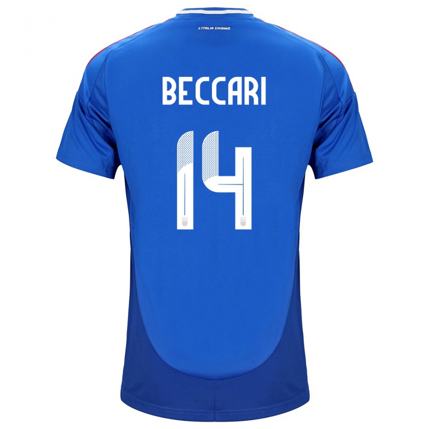 Kinder Italien Chiara Beccari #14 Blau Heimtrikot Trikot 24-26 T-Shirt Schweiz