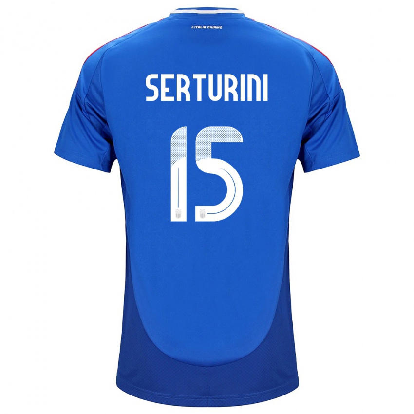 Kinder Italien Annamaria Serturini #15 Blau Heimtrikot Trikot 24-26 T-Shirt Schweiz