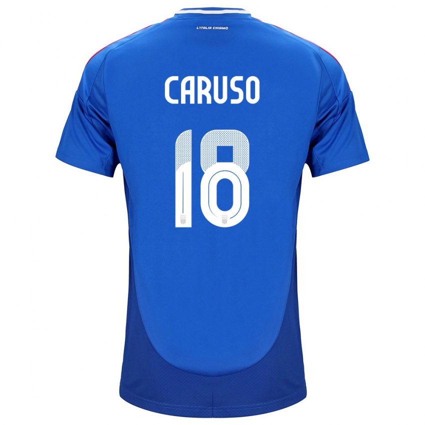 Kinder Italien Arianna Caruso #18 Blau Heimtrikot Trikot 24-26 T-Shirt Schweiz