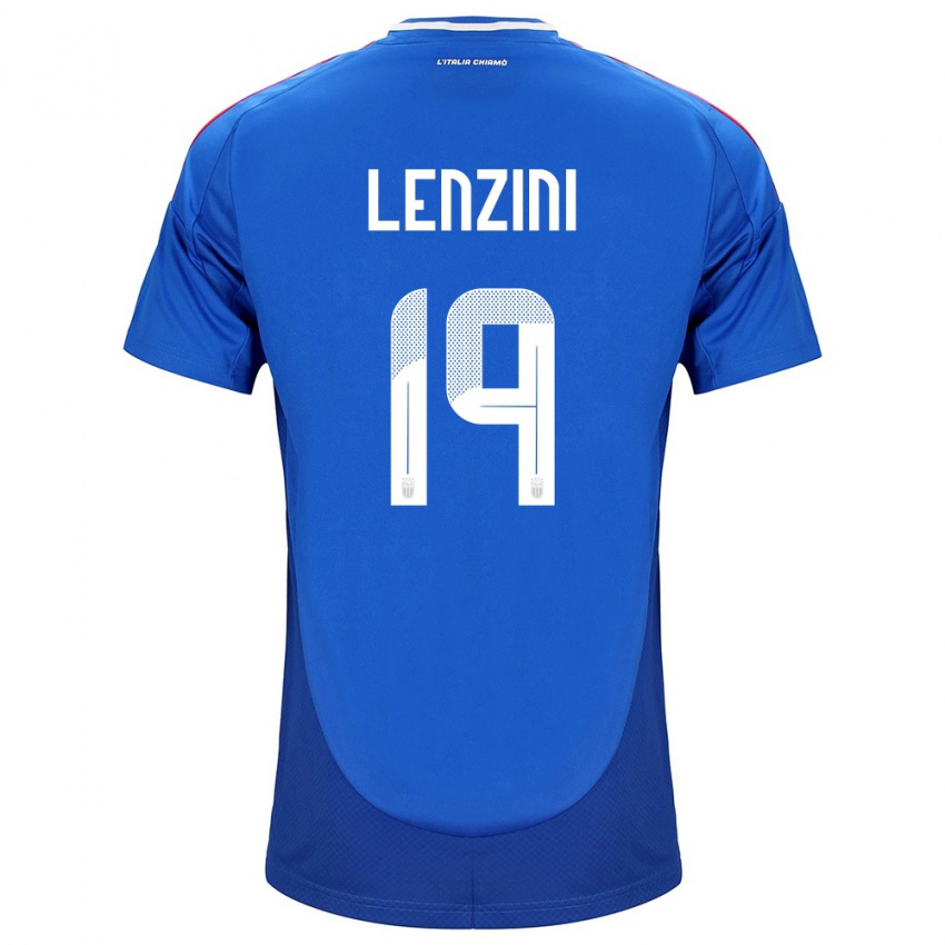 Kinder Italien Martina Lenzini #19 Blau Heimtrikot Trikot 24-26 T-Shirt Schweiz