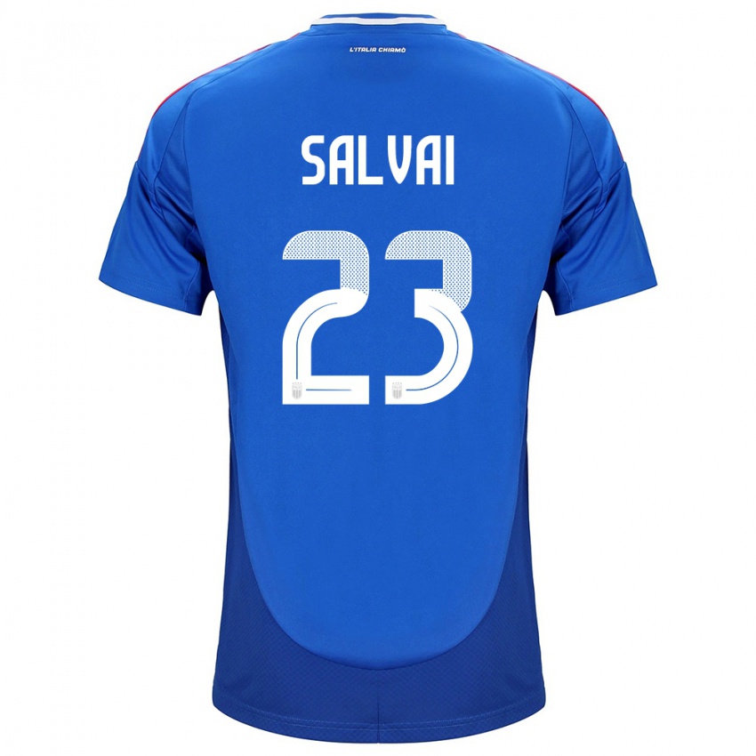 Kinder Italien Cecilia Salvai #23 Blau Heimtrikot Trikot 24-26 T-Shirt Schweiz