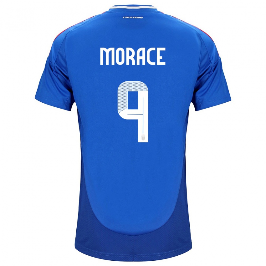 Kinder Italien Carolina Morace #9 Blau Heimtrikot Trikot 24-26 T-Shirt Schweiz