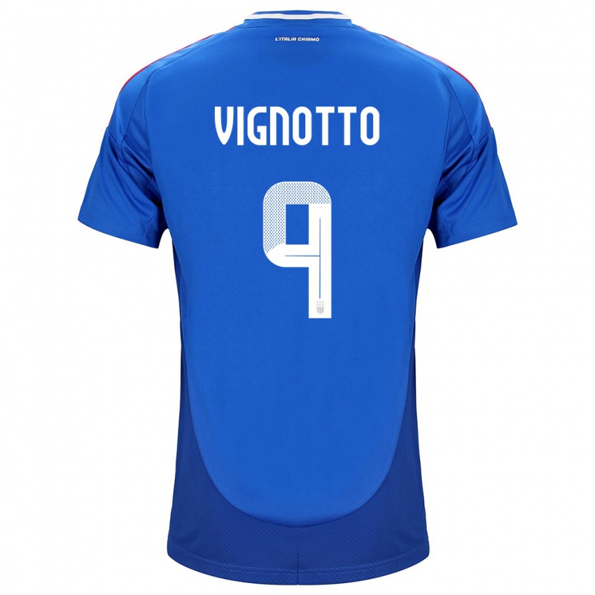 Kinder Italien Elisabetta Vignotto #9 Blau Heimtrikot Trikot 24-26 T-Shirt Schweiz