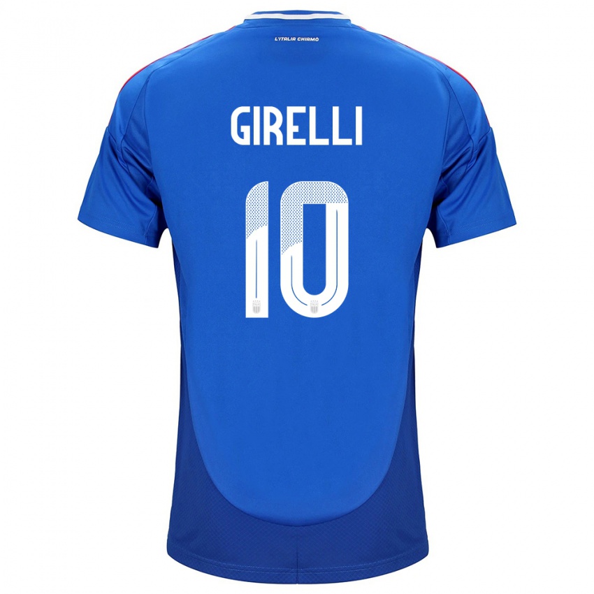 Kinder Italien Cristiana Girelli #10 Blau Heimtrikot Trikot 24-26 T-Shirt Schweiz