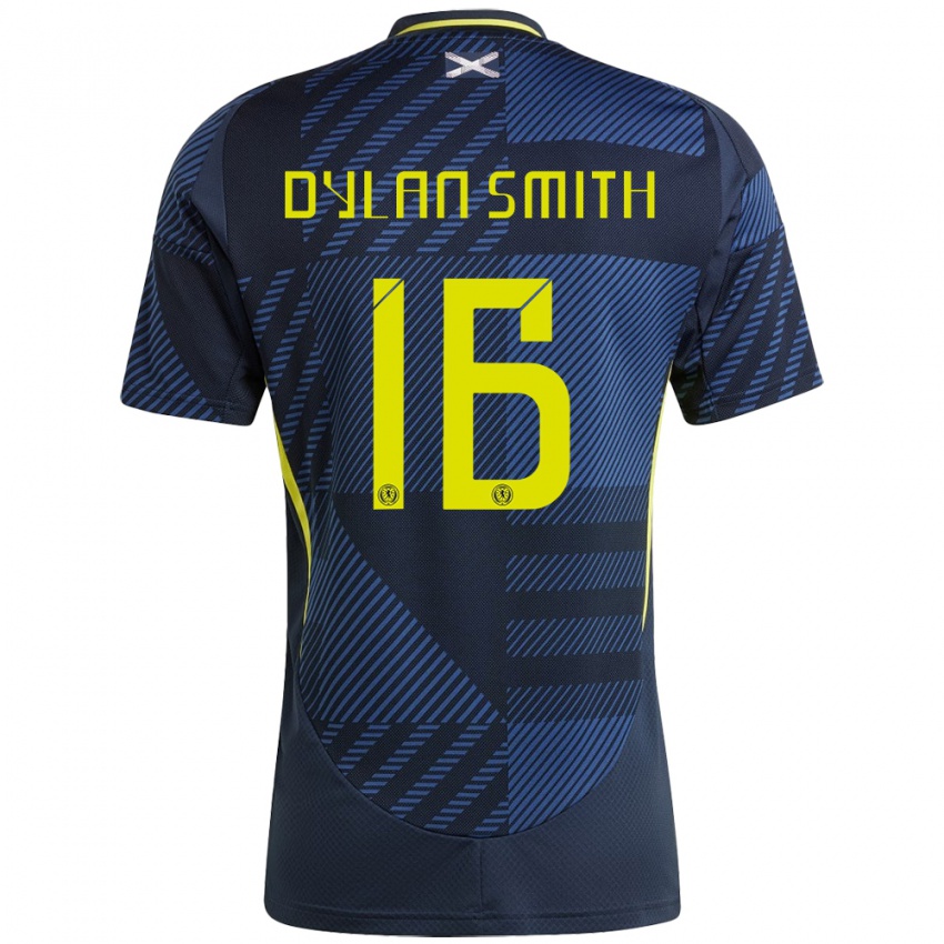 Kinder Schottland Dylan Smith #16 Dunkelblau Heimtrikot Trikot 24-26 T-Shirt Schweiz