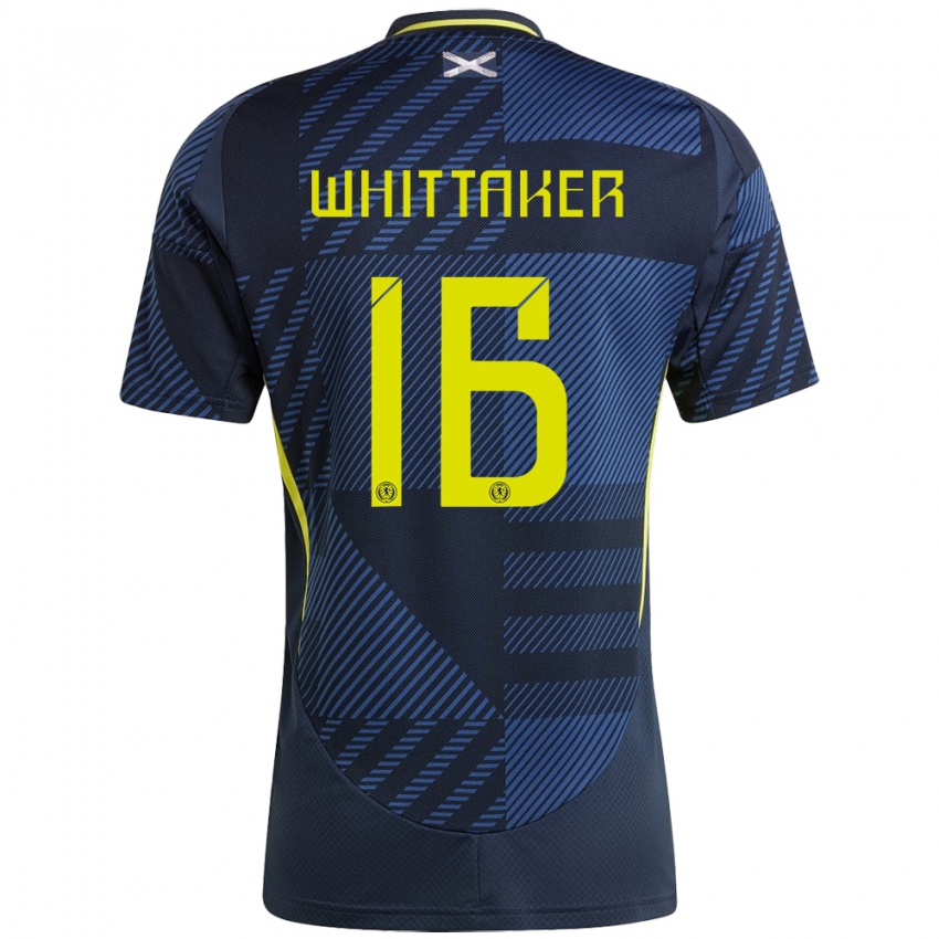 Kinder Schottland Rory Whittaker #16 Dunkelblau Heimtrikot Trikot 24-26 T-Shirt Schweiz