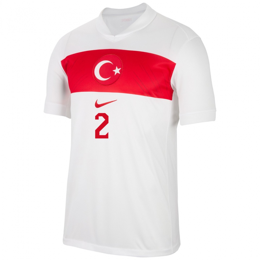 Kinder Türkei Batuhan Yavuz #2 Weiß Heimtrikot Trikot 24-26 T-Shirt Schweiz