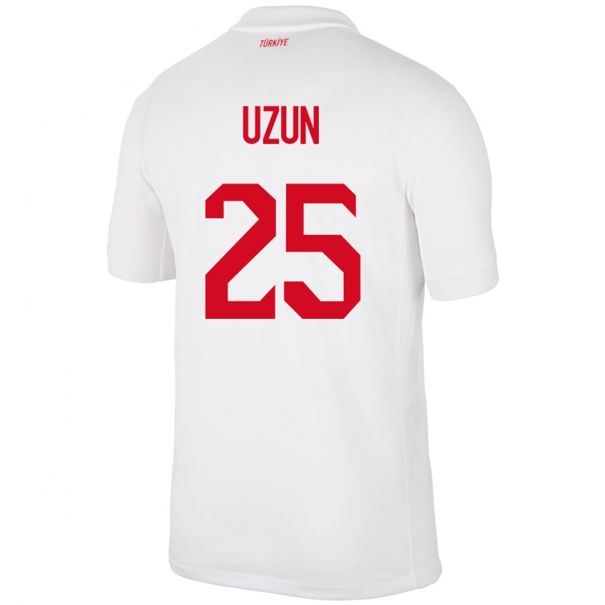 Kinder Türkei Can Uzun #25 Weiß Heimtrikot Trikot 24-26 T-Shirt Schweiz