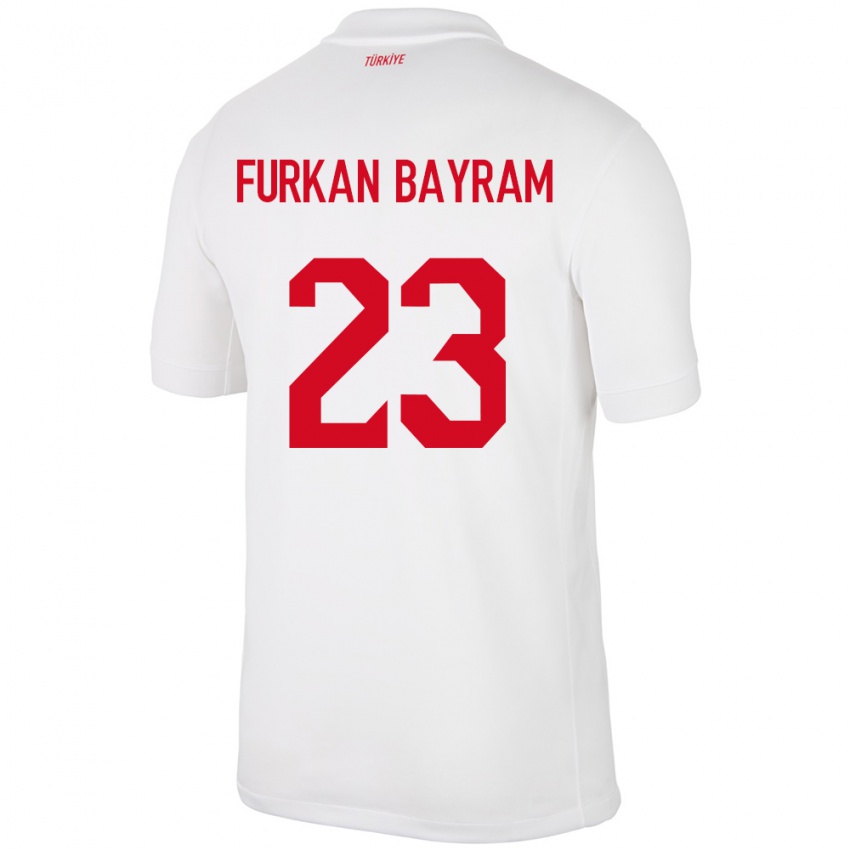 Kinder Türkei Mert Furkan Bayram #23 Weiß Heimtrikot Trikot 24-26 T-Shirt Schweiz